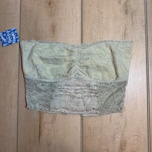 NWT Intimately Free People Floral Lace Bandeau Bralette F153F944 Small NWT